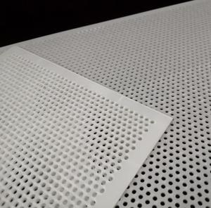 화이트 2mm 두께 여러 구멍 천공 플라스틱 PP/PVC 시트 필터 - Product Image 1