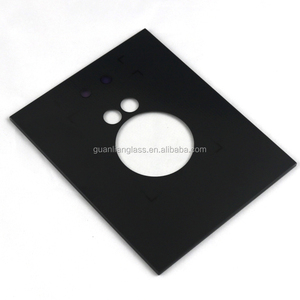 Casa electrónica de electrodomésticos de templado negro de panel de vidrio - Product Image 1