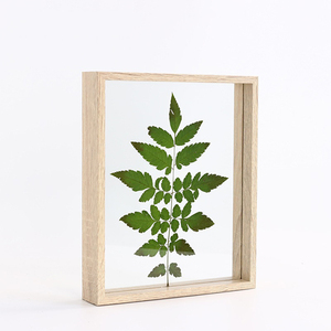 Creative three-dimensional diy dried flower leaves plant specimen box box double-sided transparent acrylic photo frame set table
