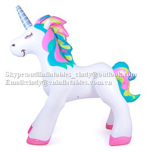 Jouets gonflables d'animaux d'eau d'éclaboussure d'été d'arroseur de cour de <span class=keywords><strong>licorne</strong></span> à vendre - Product Image 4