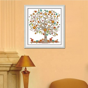 NKF l'arbre généreux kits de point de croix motifs de point de croix <span class=keywords><strong>dmc</strong></span> point de croix fils débutant broderie broderie artisanat - Product Image 2