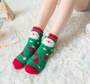 Mới Dễ Thương Mùa Đông Mờ Động Vật Vớ Hộp Quà Tặng 3D Vui Fluffy Unisex Giáng Sinh Vớ - Product Image 4