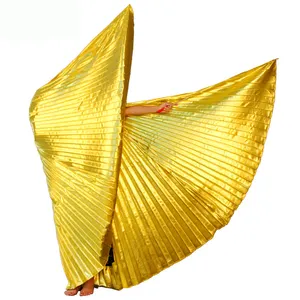 Cheap wholesale dance prop for adult gold egyptian belly dance wings Missyuan 360 degree sexy 