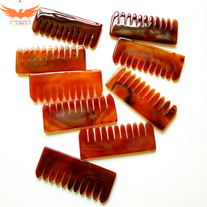 Pettine Guasha in Cristallo di Quarzo Rosa per Massaggio, Vendita Calda dalla Fabbrica Cinese HY - Product Image 4