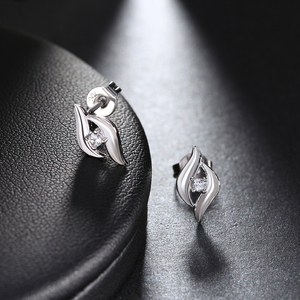 OSDE38 Boucles <span class=keywords><strong>D</strong></span>'oreilles Zircon Cubique <span class=keywords><strong>Clous</strong></span> En Argent Sterling - Product Image 4