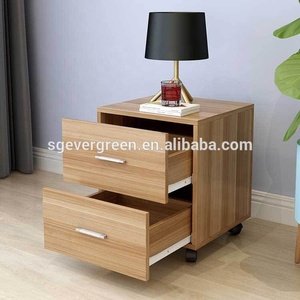 Diferentes Colores de pino de madera de teca en el pecho de cajones <span class=keywords><strong>con</strong></span> <span class=keywords><strong>ruedas</strong></span> - Product Image 2