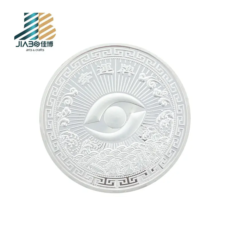 925 metal de encargo profesional souvenir moneda de plata para la venta al por mayor
