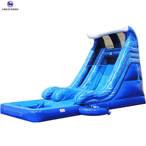 Comercial parque <span class=keywords><strong>infantil</strong></span> al aire libre <span class=keywords><strong>grande</strong></span> inflable toboganes del Parque Acuático en venta - Product Image 4