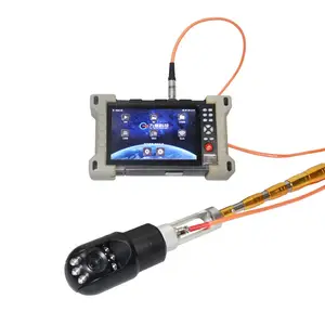 Mini câmera de vídeo flexível, inspeção de tubo de esgoto com espelho pequeno para inspecionar recipiente e lados de tubulação