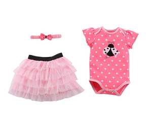 Summer new baby girls clothes cotton <span class=keywords><strong>haber</strong></span> short sleeve - Product Image 6