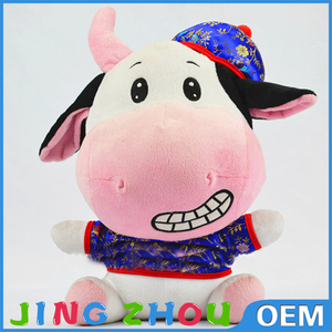 De peluche de <span class=keywords><strong>los</strong></span> animales de granja leche promoción juguetes de gran tamaño 45 cm que de la vaca de peluche - Product Image 6