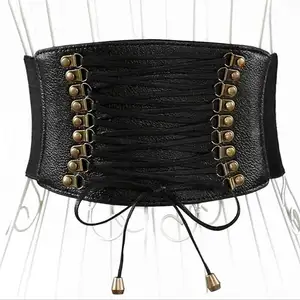 Punk Mát Rộng Đàn Hồi Vành Đai Corset Phụ Nữ Vành Đai Nhà Sản Xuất