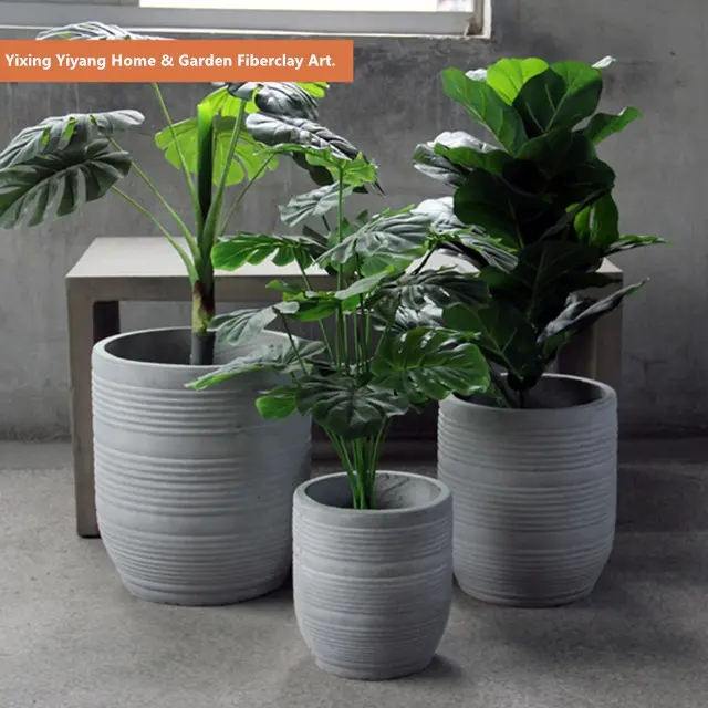 Custom outdoor moderne stijl permanent ronde tuinieren plant pot