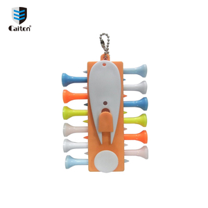 Haut de gamme produits <span class=keywords><strong>beau</strong></span> travail coloré tee de golf en caoutchouc titulaire marqueur - Product Image 2