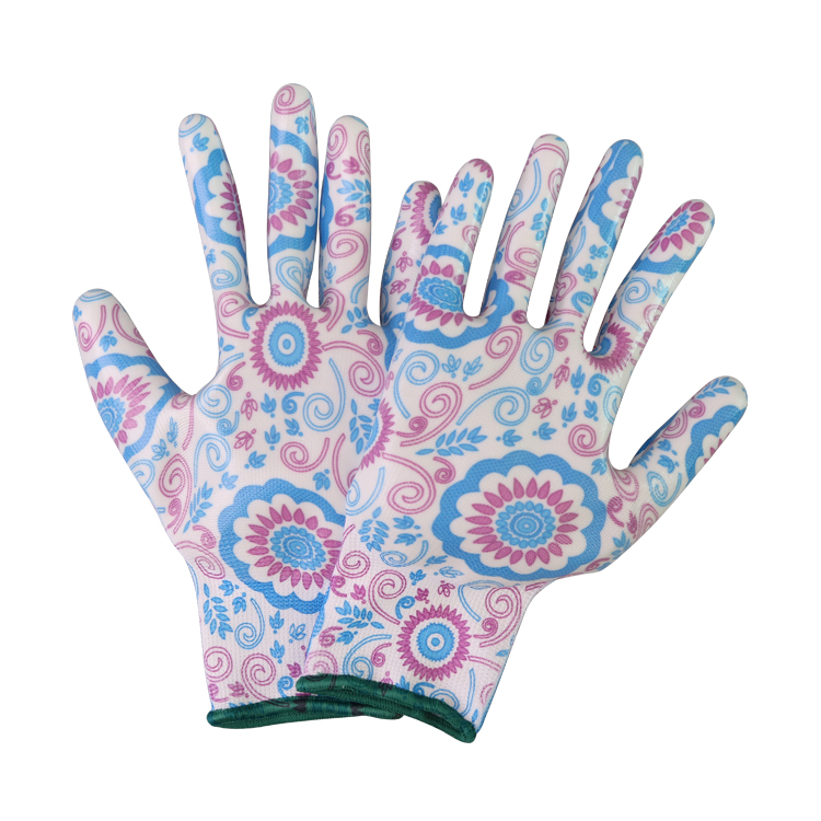 Garden Glove Xingyu Garden Glove Work Flower Print Garden Glove