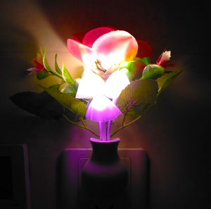 Plug-in LED Ánh Sáng Ban Đêm Đèn với Cảm Biến Ánh Sáng Thay Đổi Màu LED Mushroom Đèn Ngủ Đèn Tường Nhỏ Trang Trí Nội Thất Đèn - Product Image 5