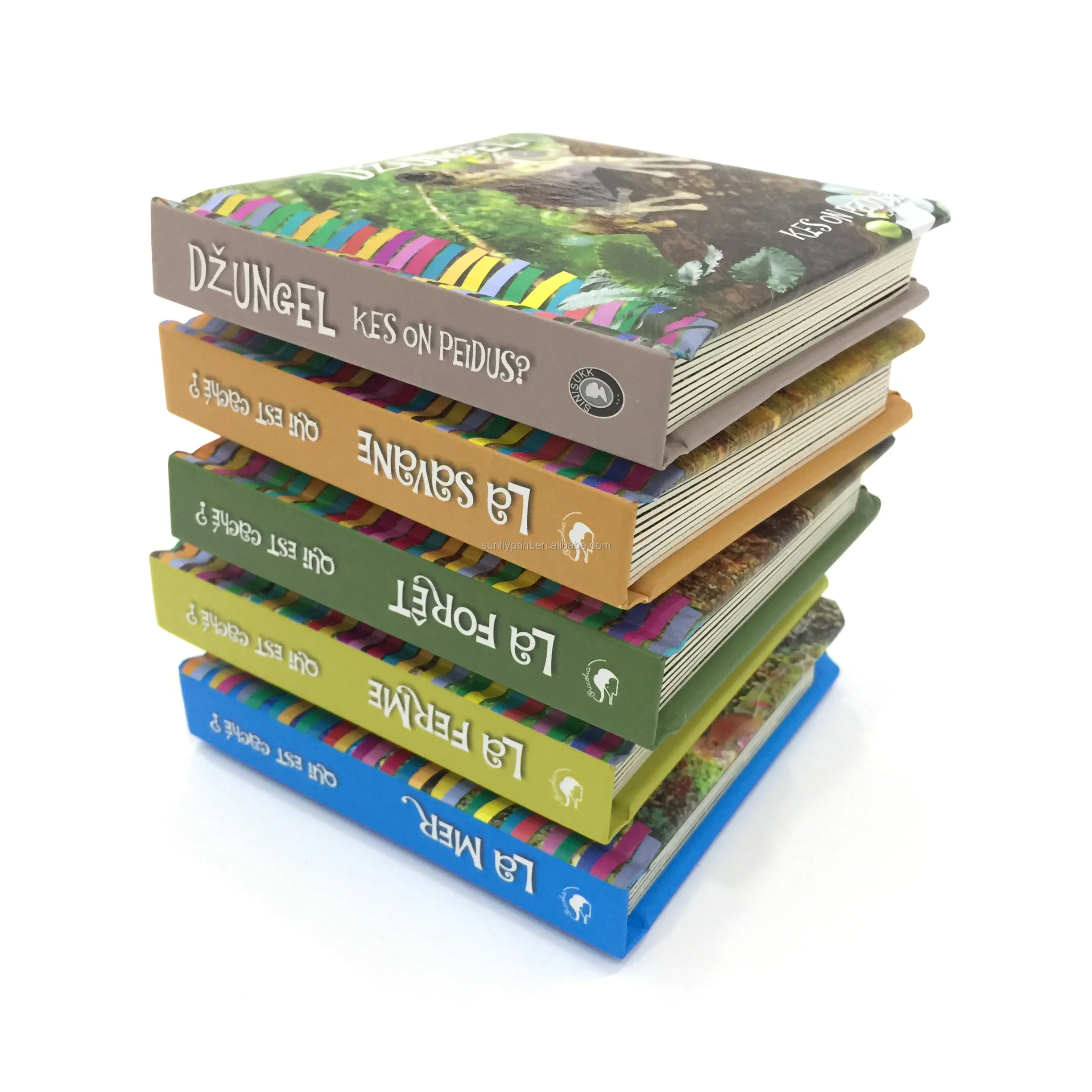 Crianças Livro de Capa Dura Impressão do Livro de Crianças Aprendendo História Papelão Livro Impressão