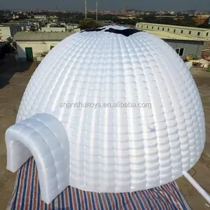 Thicken oxford cloth inflatable marquee white inflatable dome tent outdoor giant LED inflatable tent for party
