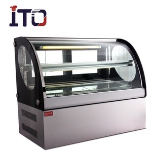 Vitrina Curva para Pasteles con Base de Mármol, Exhibidor Refrigerado para Panadería, Proveedor Chino - Product Image 3