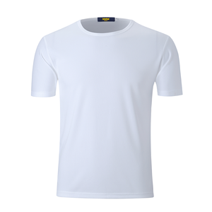 manga corta cuello O blanco en blanco <span class=keywords><strong>t</strong></span> camisa de los hombres de ocio hidrofóbica camiseta - Product Image 3
