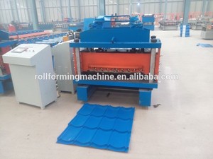Farb beschichtete glasierte Dachziegel herstellung Rollen form maschine - Product Image 2