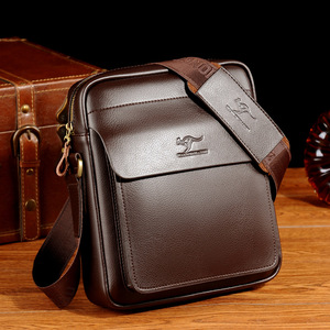Borse a tracolla singole Casual da lavoro di moda borsa a tracolla a tracolla in pelle PU impermeabile da uomo - Product Image 6