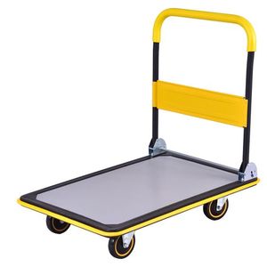 प्लास्टिक ट्राली गाड़ी उच्च गुणवत्ता मंच और चुप चार पहिया आसान तह - Product Image 5