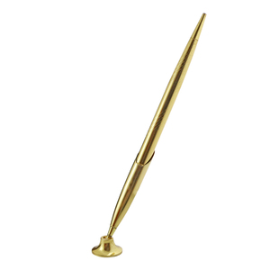 Caneta giratória de mesa do hotel, caneta de mesa promocional da turquia com suporte de metal para caneta, contador de prata e ouro - Product Image 2
