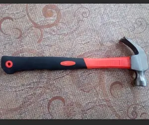 45 # martillo de garra de acero al carbono, martillo de garra forjado, herramientas de martillo con mango de madera/plástico/fibra