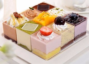 <span class=keywords><strong>De</strong></span> plástico <span class=keywords><strong>de</strong></span> calidad alimentaria pastel individuales postre Copa desechable Plaza postre tazas con tapas - Product Image 4