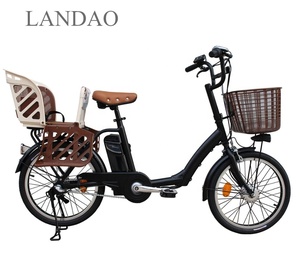 Vélo électrique de haute qualité avec siège arrière pour bébé, bicyclette motorisée, 3 vitesses, pas cher - Product Image 3
