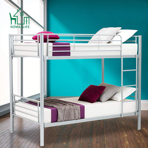 Muestra Gratuita de Cama Infantil Metálica Tipo Litera Domino para Niños, Color Rojo, Amarillo y Azul, Estilo Americano - Product Image 2