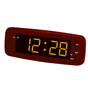 Cổ 1.5 \ "Led xe buýt đồng hồ trong nhà ngoài trời Nhiệt kế tính năng với Lịch Bàn loại đồng hồ - Product Image 3