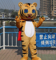 Gratis Verzending! Fancy Dress Unisex Tijger Mascotte Kostuum Voor Kids Favoriete