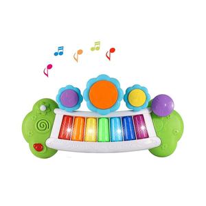 Magische Regenboog Light-Up Elektronische Muzikale <span class=keywords><strong>Piano</strong></span> Met Drums Voor Kinderen