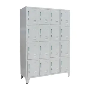 Cheap Price Hotsale Commercial Furniture 16 Door Steel Storage Lockers for Swimming Pool Changing Room