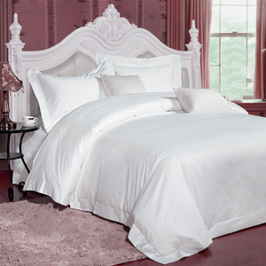 Buena calidad 100% algodón blanco de diseño de lujo cama de Hotel <span class=keywords><strong>en</strong></span> Dubai - Product Image 1