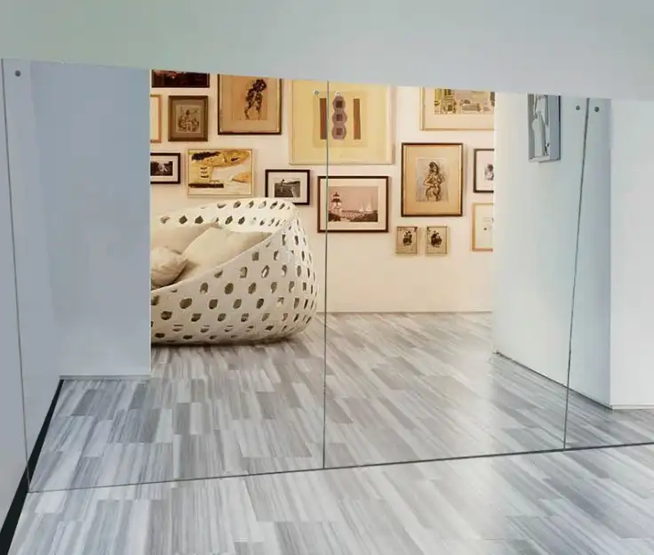 תפור לפי מידה מלא אורך קיר מראה עבור חדר כושר גדול מראה התעמלות שטח גדול יוגה מראה