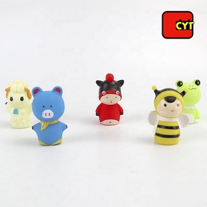 Drôle 3D petit doigt <span class=keywords><strong>marionnettes</strong></span> animal avec écologique vinyle - Product Image 3
