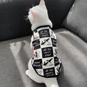 GMTPET New Designer Dog Summer Clothes Printed Cute Letter Dog Shirts Pupy Cat Clothes Dogs T-shirts Pet Apparel & Accessories - Product Image 3
