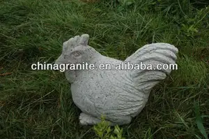 stein huhn skulptur