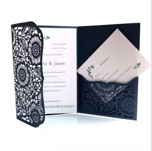 Barato indio sobre moderno decoración <span class=keywords><strong>de</strong></span> <span class=keywords><strong>boda</strong></span> <span class=keywords><strong>invitaciones</strong></span> - Product Image 3