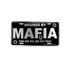 Custom novelty metal license plate