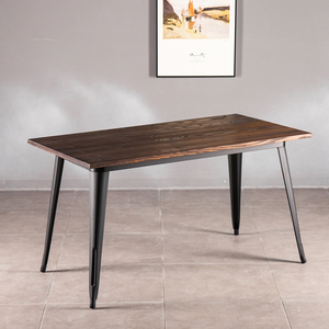 V Forme Métal Or Jambes Tables À Manger En Bois Table de Salle Meubles Vintage Look Industriel Cuisine À Manger Tables - Product Image 4