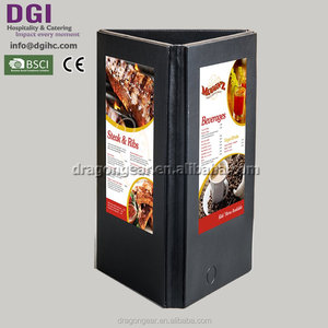 2019 plus populaire <span class=keywords><strong>restaurant</strong></span> menu LED lumière couvercle de barre de support de menu de table prix de gros - Product Image 6