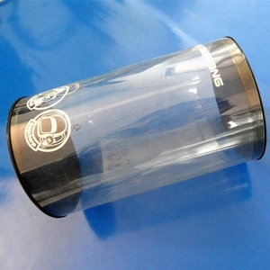 custom printing accept clear large pvc plastic packaging cylinder with cover