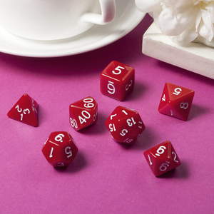 Juego de dados <span class=keywords><strong>RPG</strong></span> personalizados, 7 dados acrílicos con bolsa gratis para mazmorras y dragones, serie Pure para <span class=keywords><strong>juegos</strong></span> de mesa D & D - Product Image 6