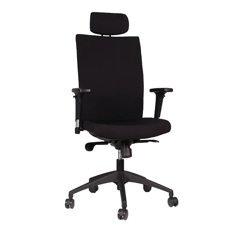 Alta Qualidade Preto Tecido Office Lift Chair 3d Ajustável Braço Big Tall Diretor Escritório Cadeiras