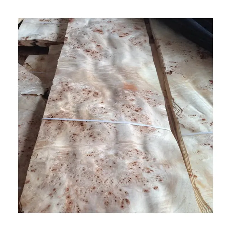 Natural wood veneer mappa burl veneer for decorative