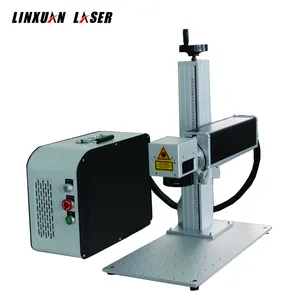 China Linxuan laser printing serial number Security Seals fiber marking machine for metal Plastic barcode qr code